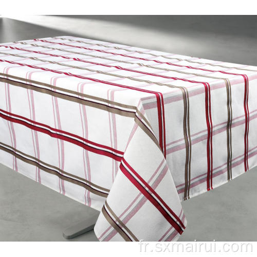 Une nappe à motifs rectangulaires